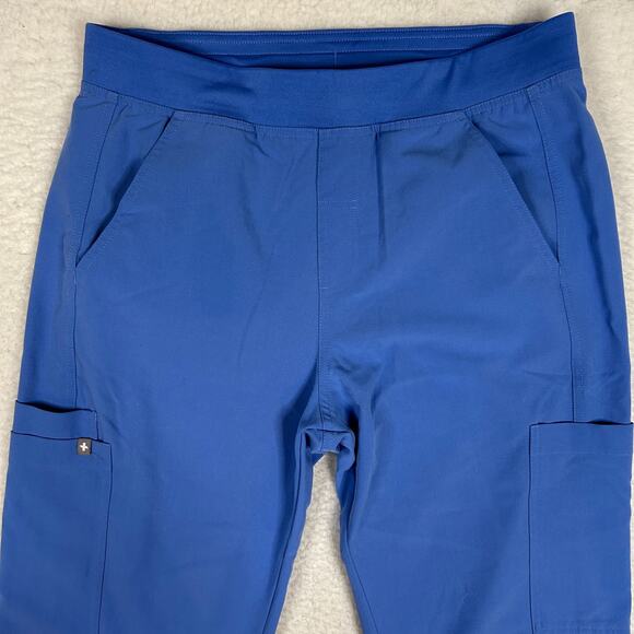 Figs Mens Size M Axim Cargo Scrub Pants Drawstring Medical Career Ceil Blue - Picture 2 of 10